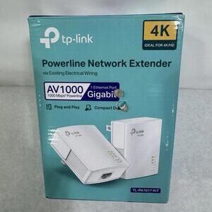 TP-Link AV1000 Gigabit Powerline Starter Kit TL-PA7017 Network Extender ShA